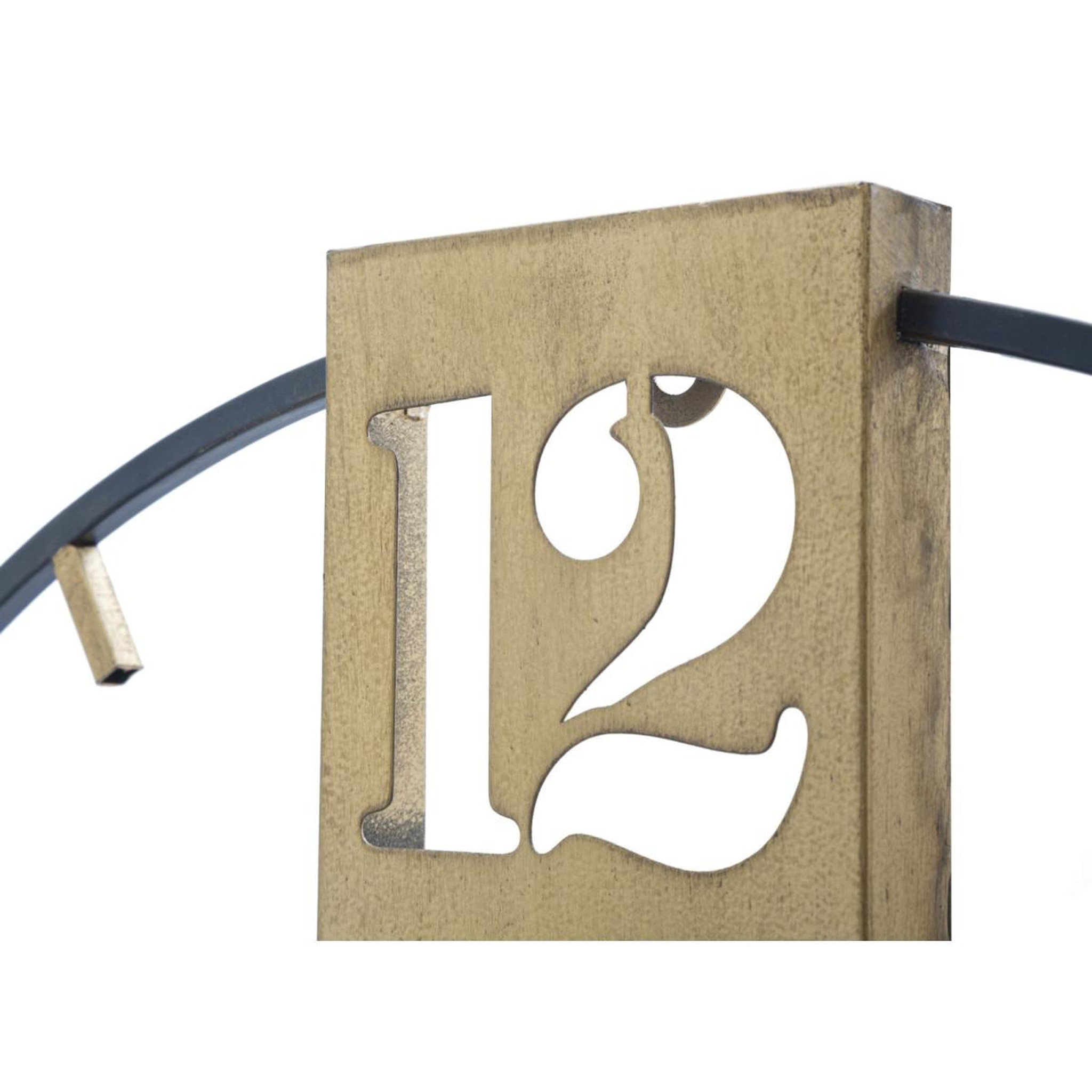 Voir la diapositive 4 : Paris Prix Horloge murale en métal  goldy  60cm or