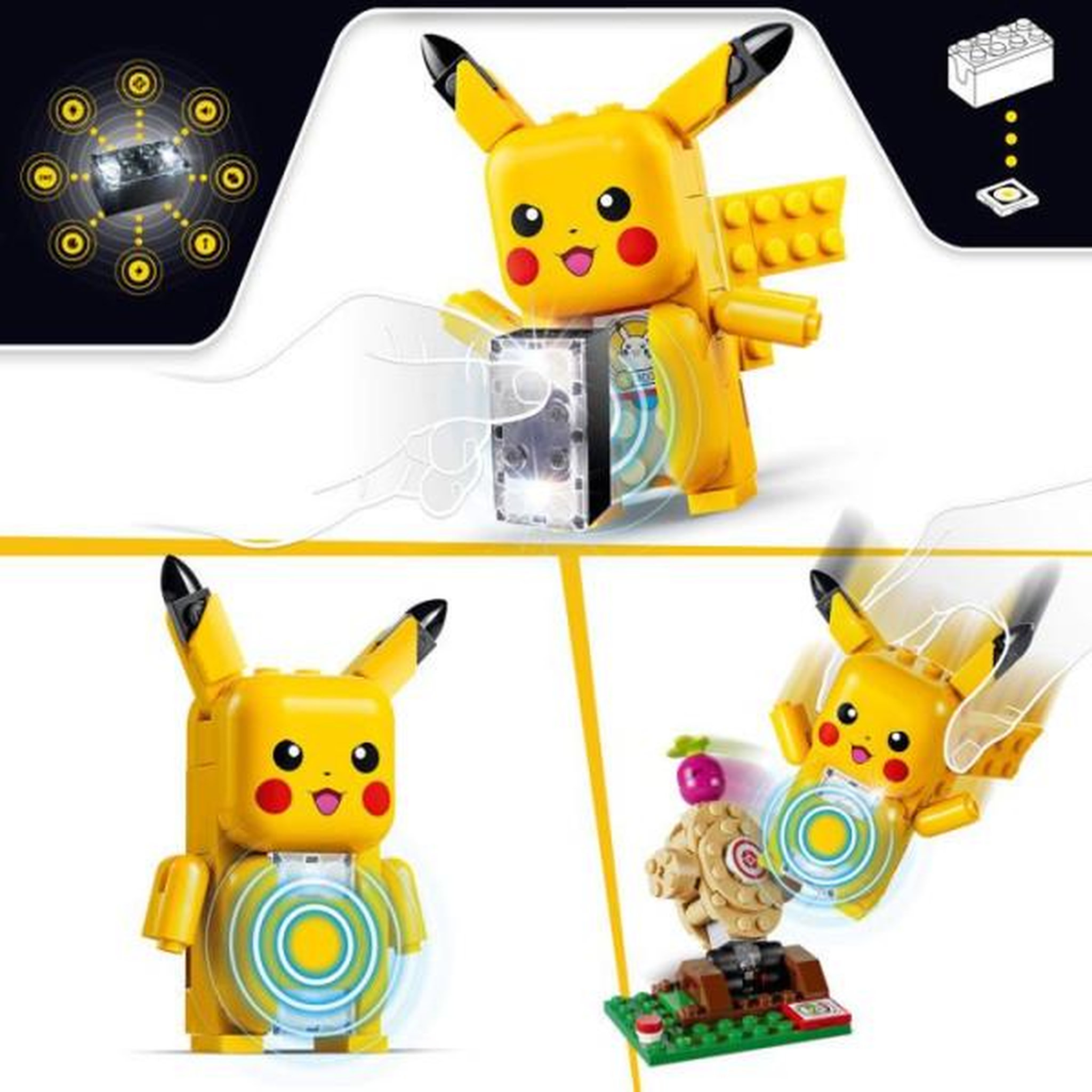 Voir la diapositive 3 : LEGO LEGO Pokémon 72164 - Set de construction SMART Play™ - Pikachu, Cabane d'entraînement - Set Tout-en-un - Des 7 ans