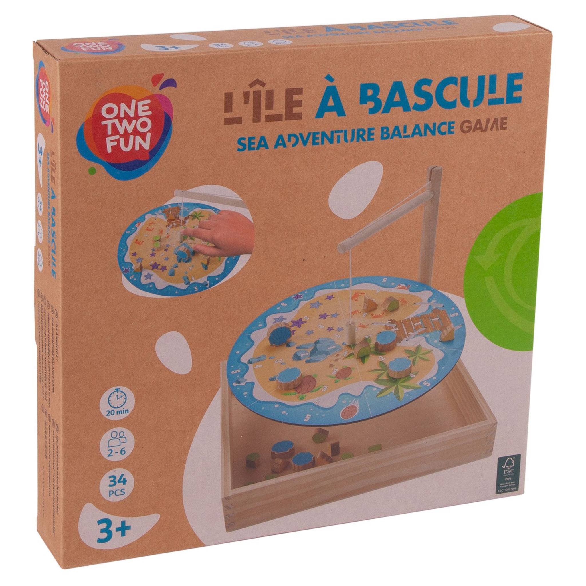 Voir la diapositive 1 : One Two Fun Jeu L'île à bascule 