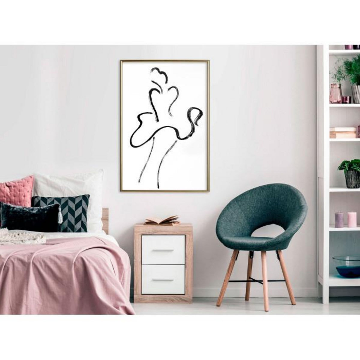 Paris Prix Affiche Murale Encadrée  Marilyn Outline