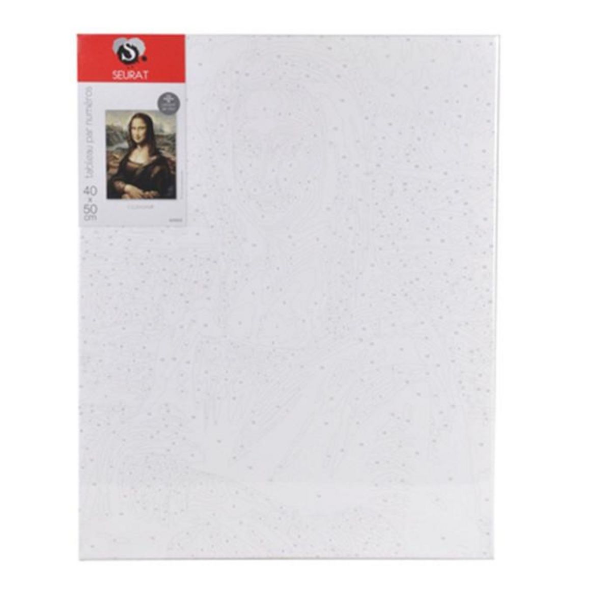 Paris Prix Peinture Par Numéro  La Joconde  40x50cm Blanc