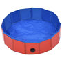 Voir la diapositive 3 : VIDAXL Piscine pliable pour chiens Rouge 80x20 cm PVC