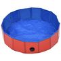 Voir la diapositive 3 : VIDAXL Piscine pliable pour chiens Rouge 80x20 cm PVC