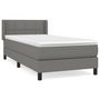 Voir la diapositive 1 : VIDAXL Sommier a lattes de lit avec matelas Gris fonce 80x200 cm Tissu