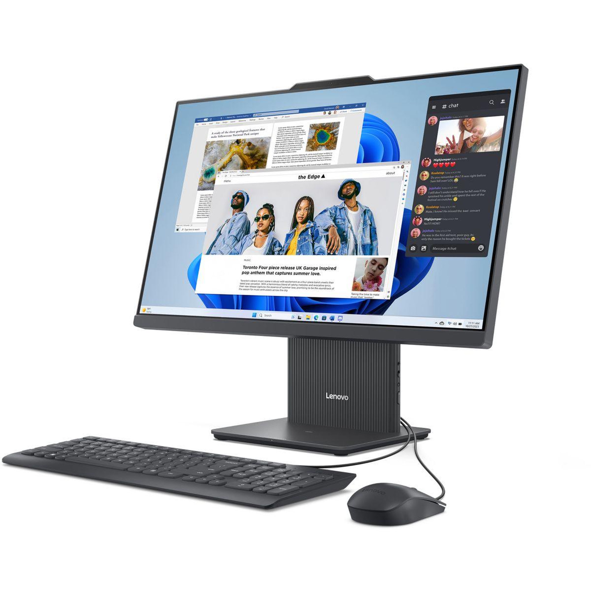Voir la diapositive 1 : Lenovo Ordinateur tout-en-un IdeaCentre AIO 24IRH9 I7