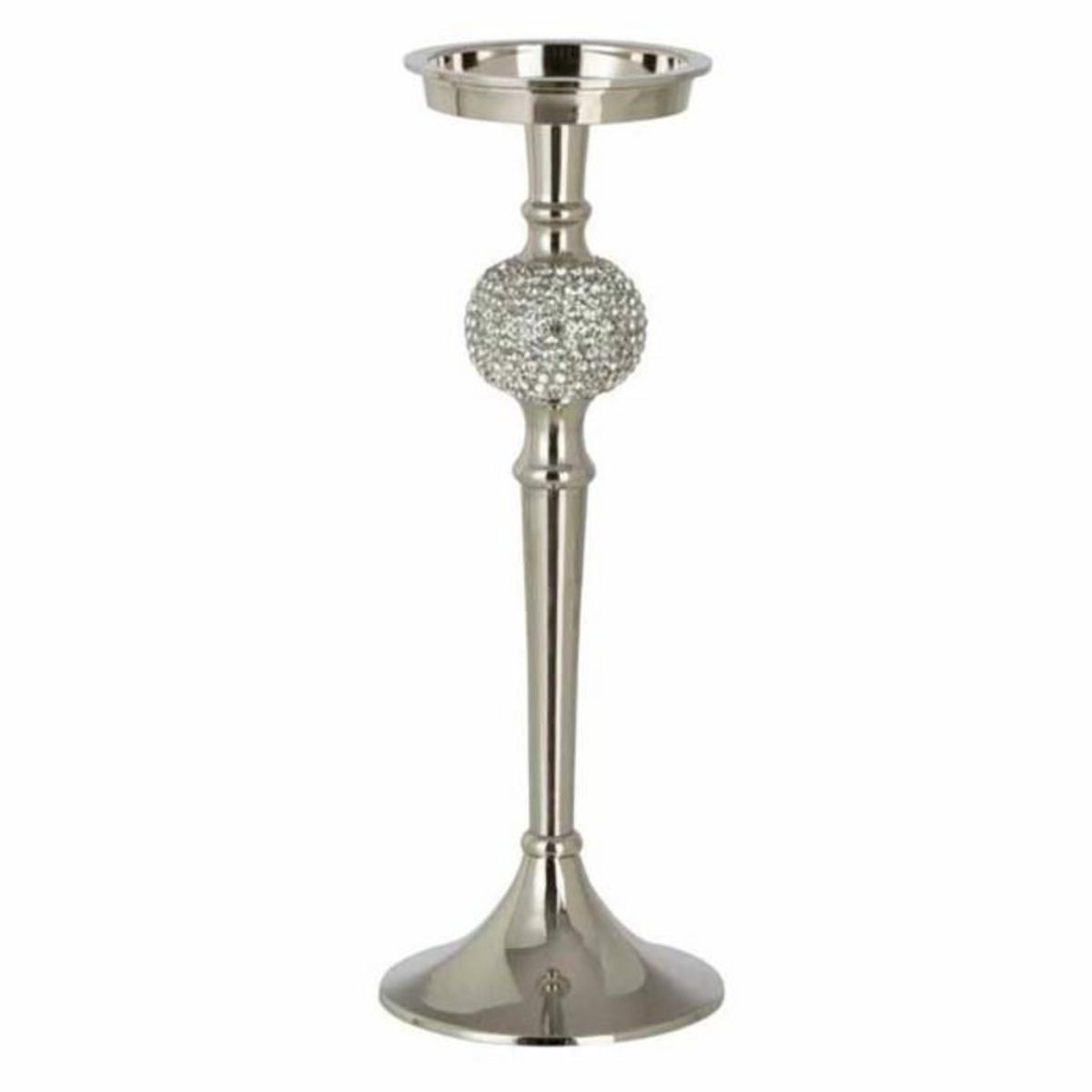 Paris Prix Bougeoir Design  Sphère Diamant  31cm Argent