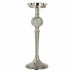 Paris Prix Bougeoir Design  Sphère Diamant  31cm Argent