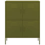 Voir la diapositive 3 : VIDAXL Armoire de rangement Vert olive 80x35x101,5 cm Acier