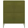 Voir la diapositive 3 : VIDAXL Armoire de rangement Vert olive 80x35x101,5 cm Acier