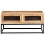 Voir la diapositive 2 : VIDAXL Table basse 90x60x40 cm Bois d'acacia massif