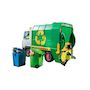 Voir la diapositive 3 : PLAYMOBIL Camion de recyclage Playmobil vert et blanc