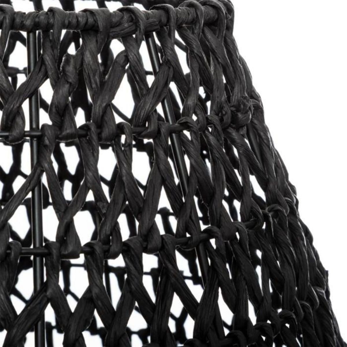 ATMOSPHERA Lampe à Poser Métal & Papier  Etel  35cm Noir