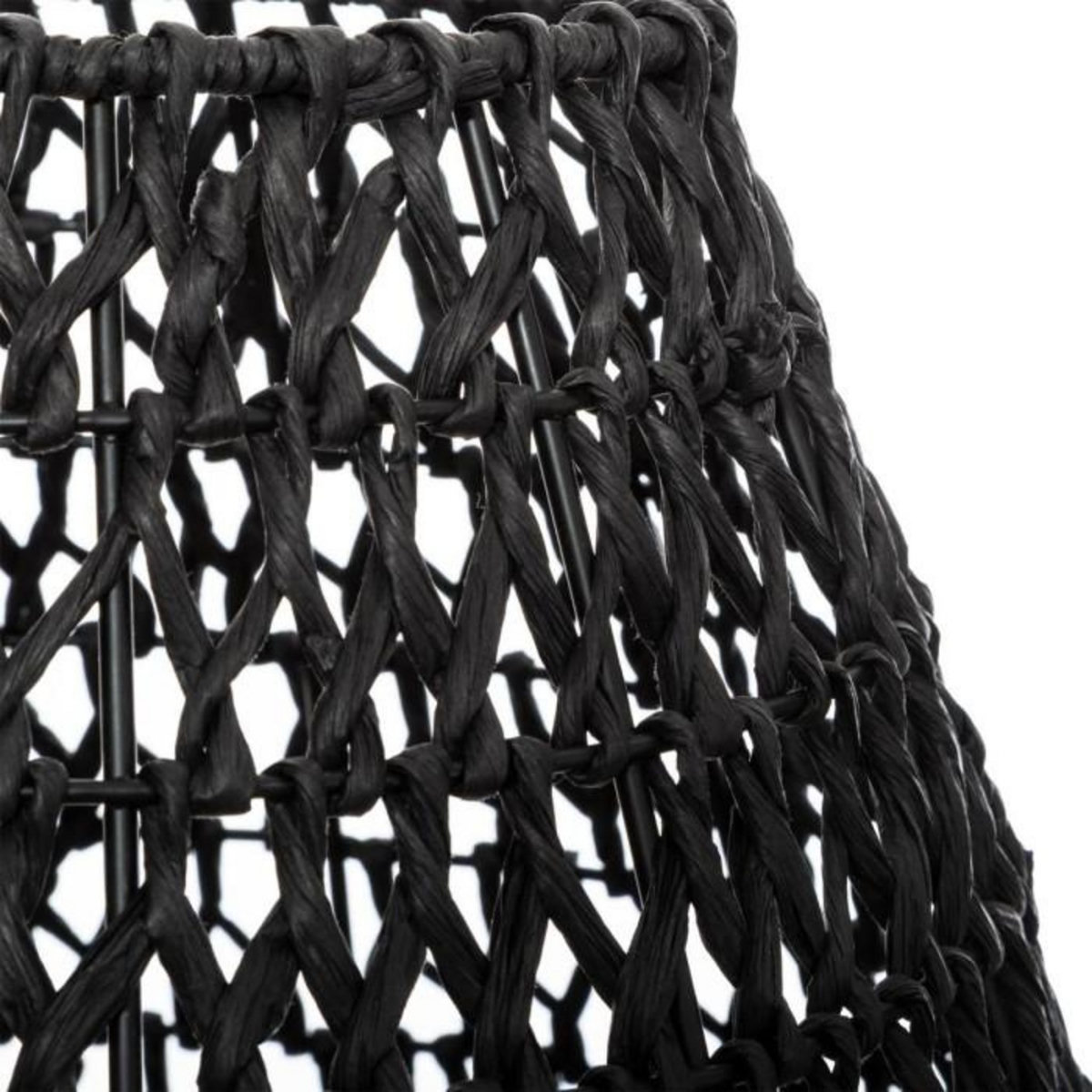 ATMOSPHERA Lampe à Poser Métal & Papier  Etel  35cm Noir