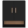 Voir la diapositive 5 : VIDAXL Armoire murale Noir 60x31x70 cm Bois d'ingenierie