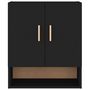 Voir la diapositive 5 : VIDAXL Armoire murale Noir 60x31x70 cm Bois d'ingenierie