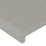 Voir la diapositive 5 : VIDAXL Tete de lit a LED Gris clair 200x5x78/88 cm Tissu