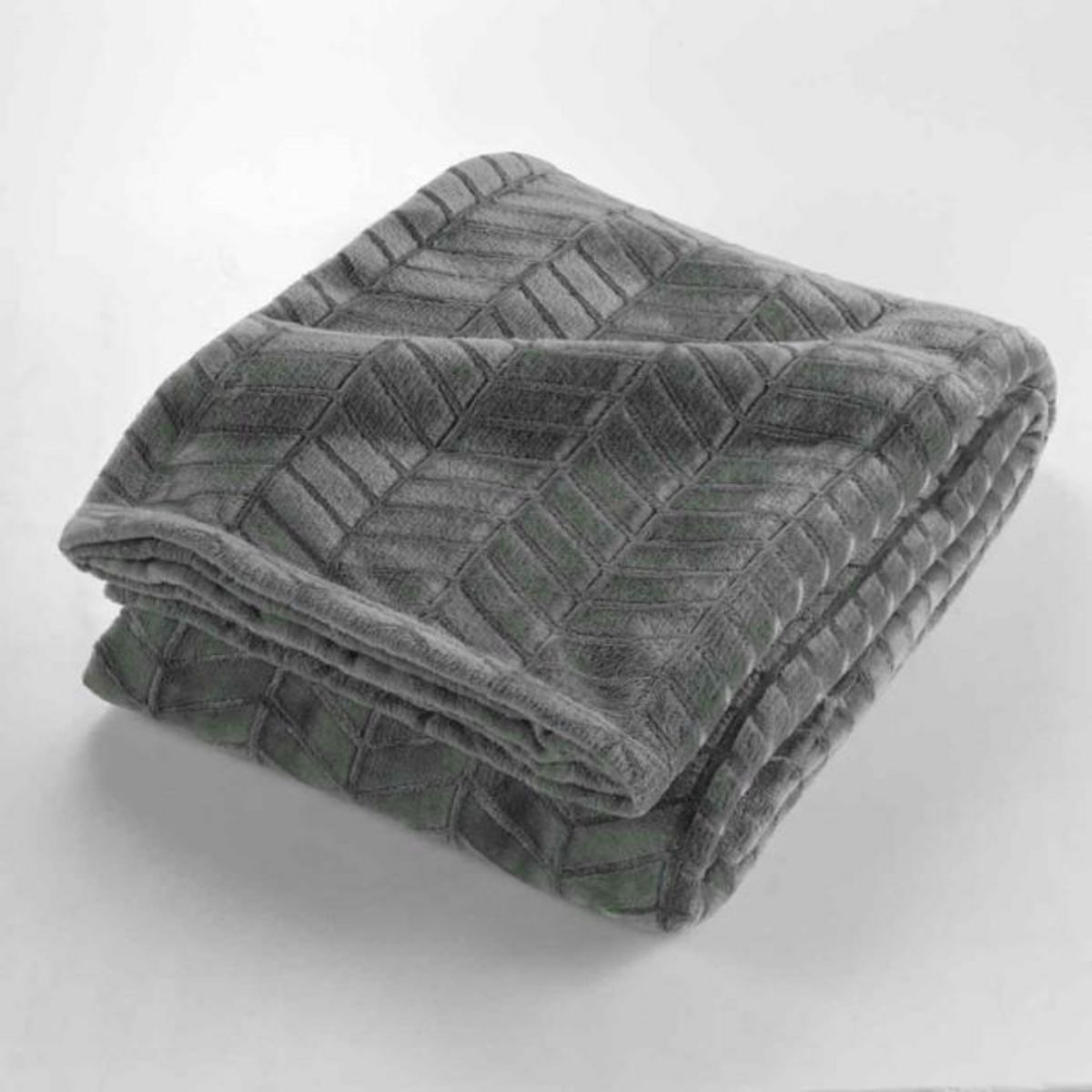 Paris Prix Plaid Flanelle Uni  Arya  180x220cm Gris