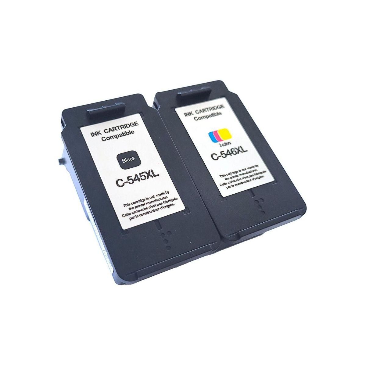 ESSENTIEL B Cartouche d'encre Pack Compatible C545/C546 XL (Noir + 3 Couleurs Haute Capacité)