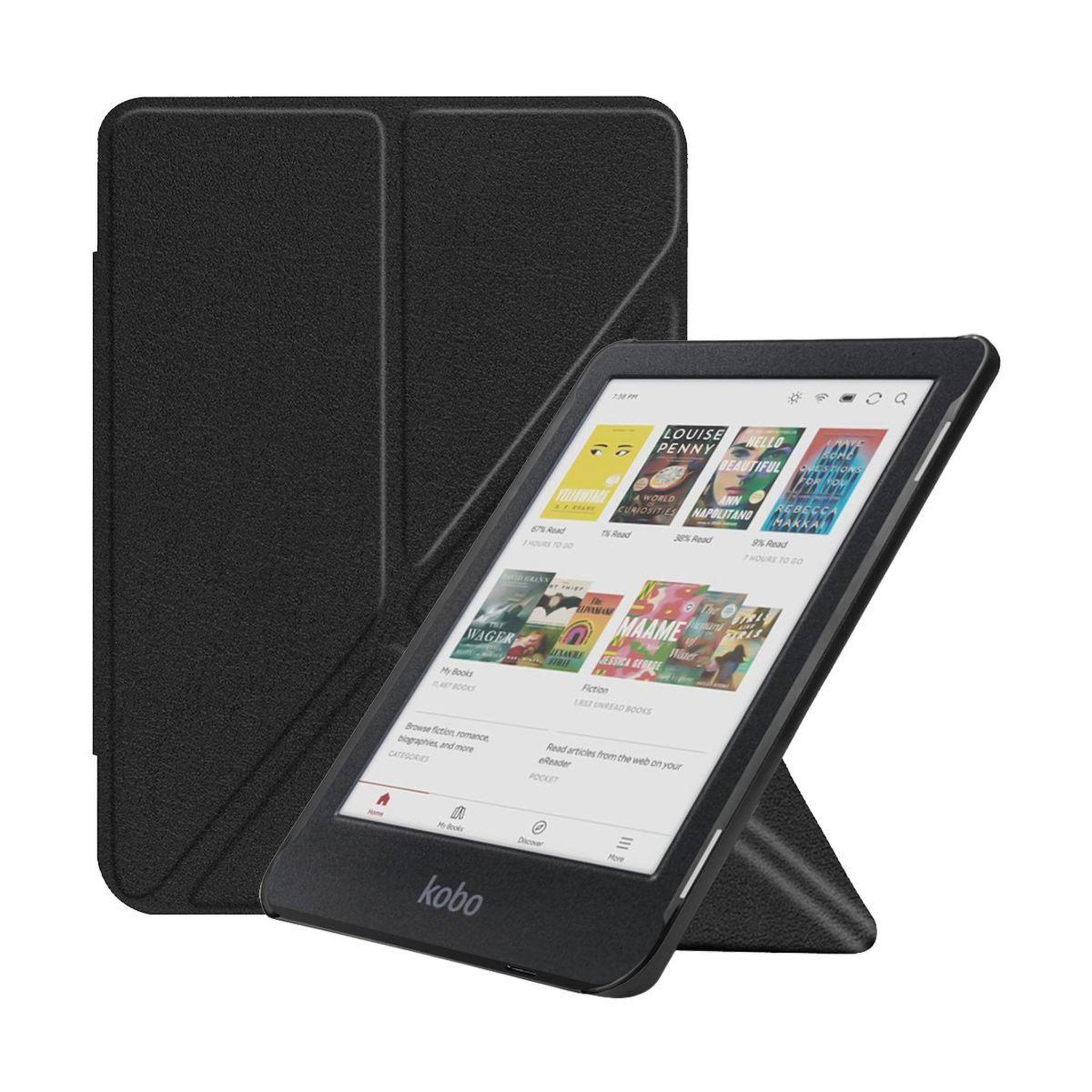 IBROZ Etui origami kobo clara 2024 noir
