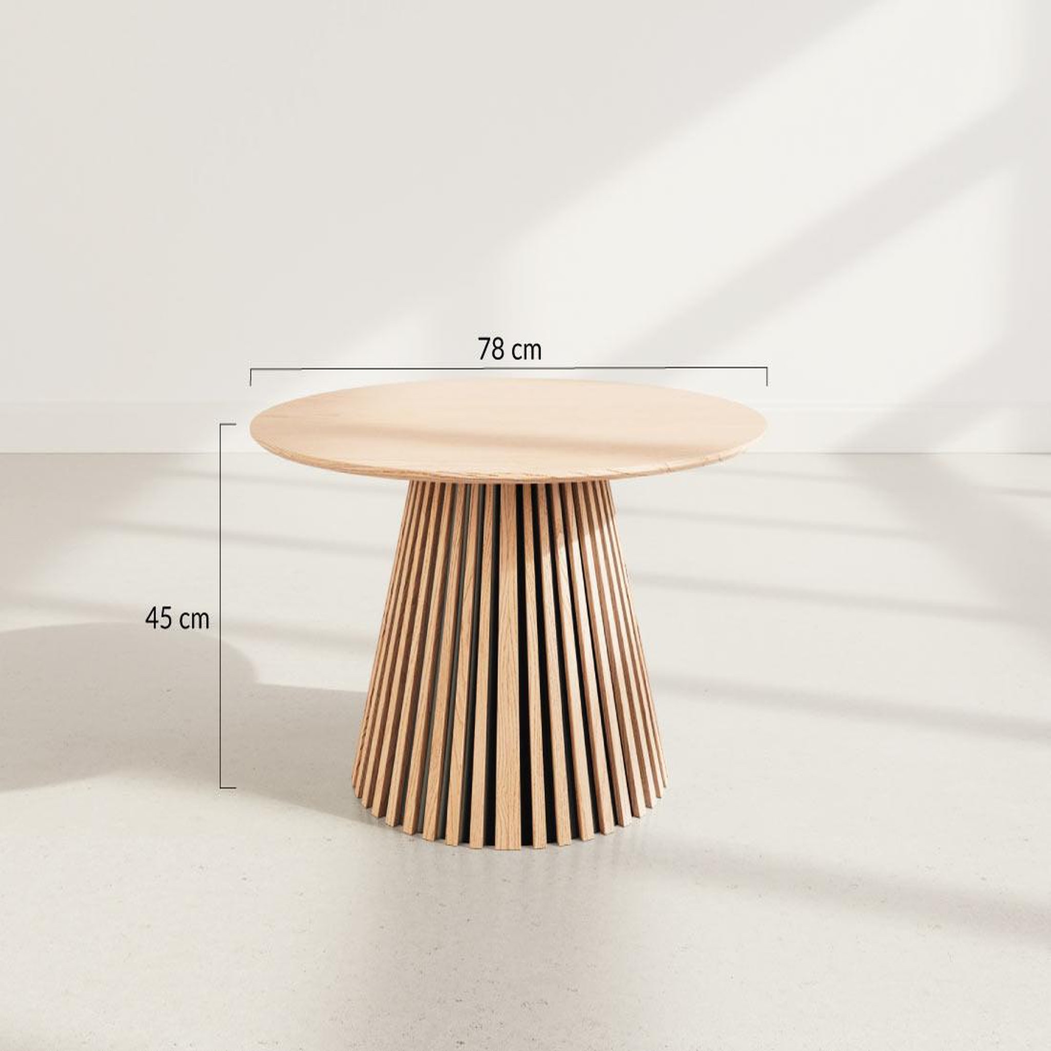 Voir la diapositive 4 : BEST MOBILIER Freya - table basse - 78 cm