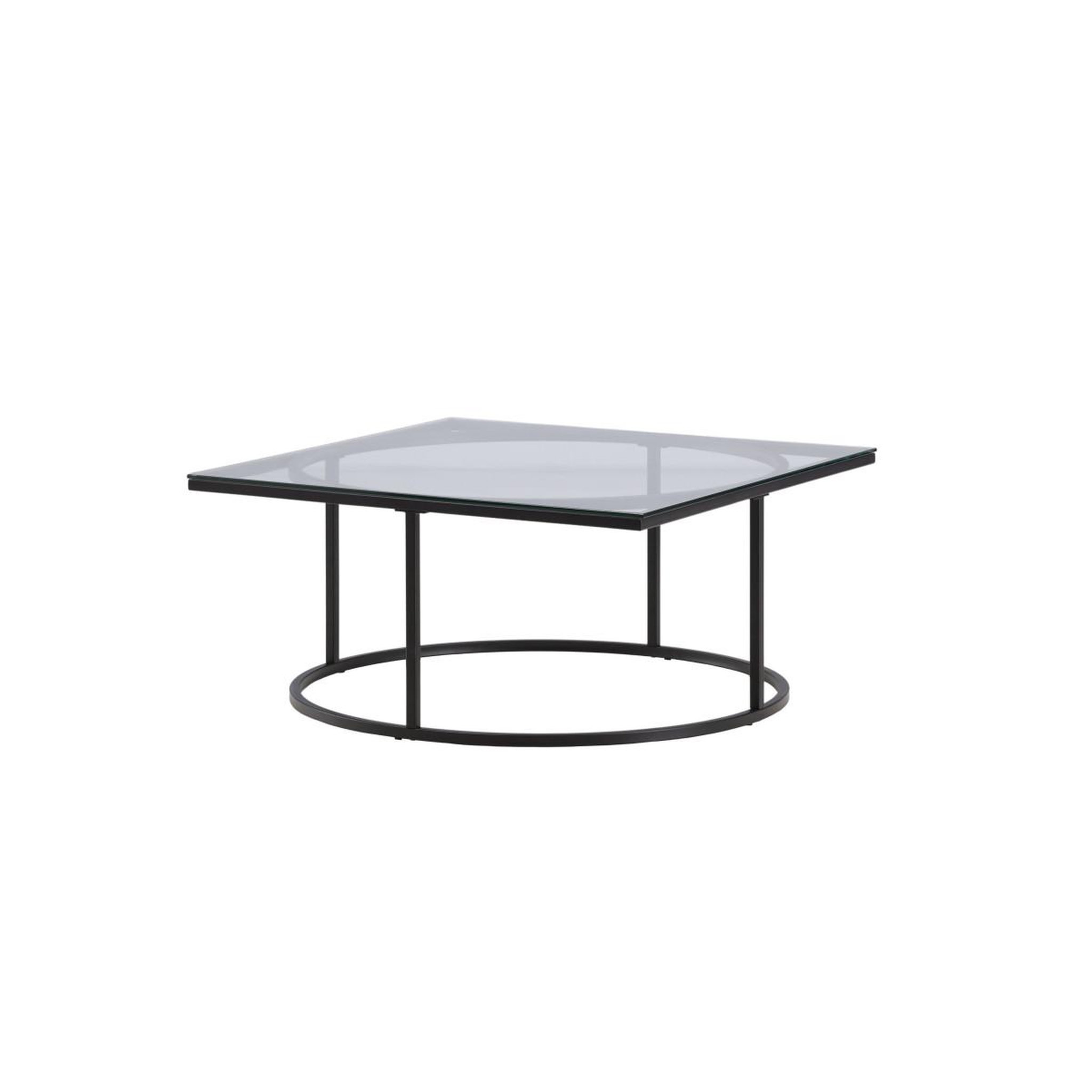 Voir la diapositive 2 : Paris Prix Table basse design en verre  skanor  90cm noir