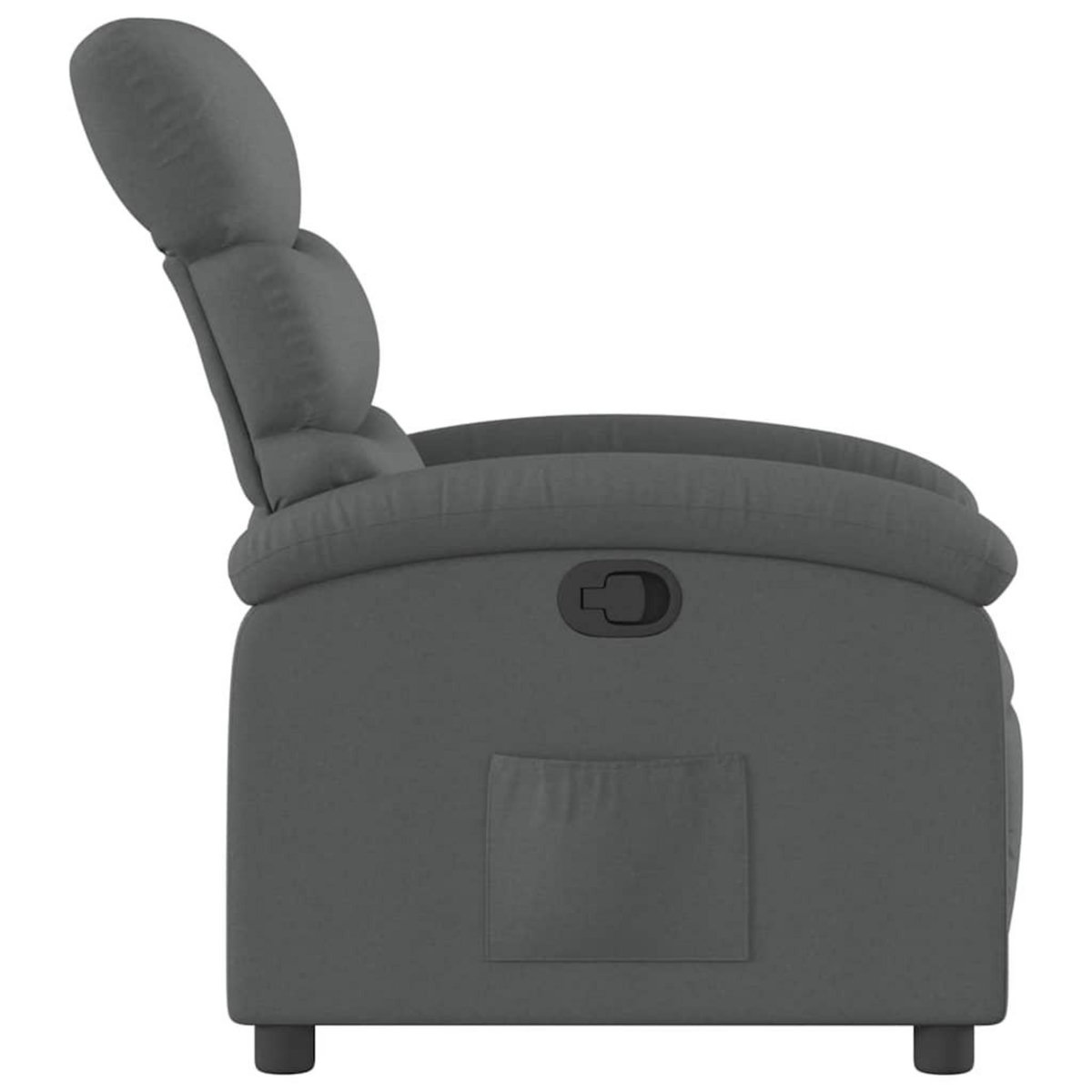 VIDAXL Fauteuil inclinable Gris fonce Tissu