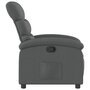 Voir la diapositive 5 : VIDAXL Fauteuil inclinable Gris fonce Tissu