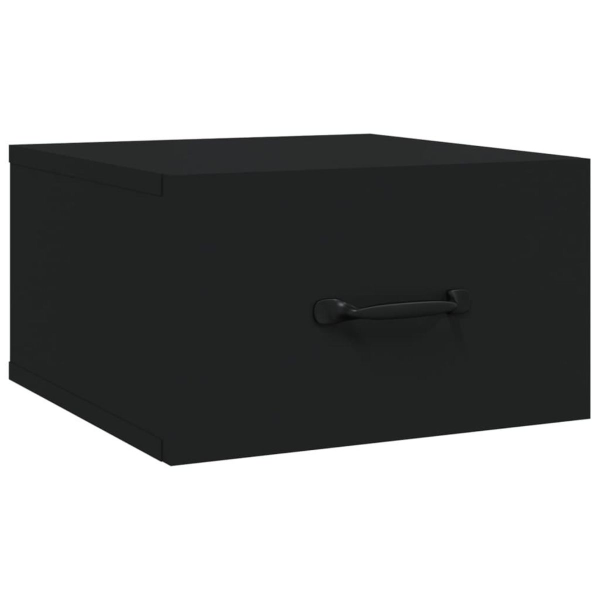 VIDAXL Tables de chevet murales 2 pcs Noir 35x35x20 cm