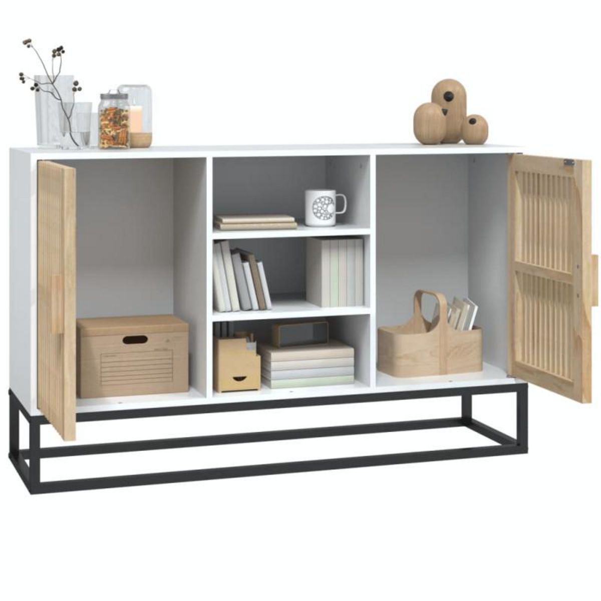 VIDAXL Buffet blanc 105x30x65 cm bois d ingénierie