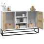 Voir la diapositive 4 : VIDAXL Buffet blanc 105x30x65 cm bois d ingénierie