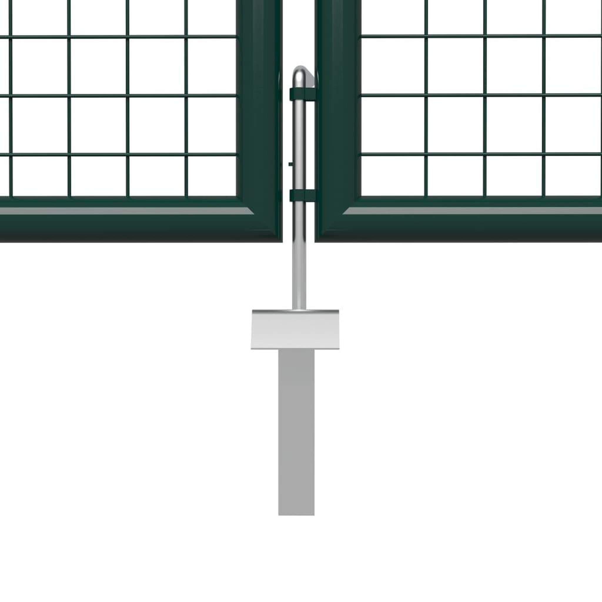 Voir la diapositive 3 : VIDAXL Portail de jardin Acier 500 x 150 cm Vert