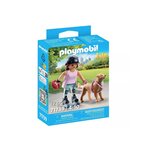 PLAYMOBIL 71739 Jeune fille rolleuse avec Retriever