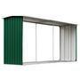 Voir la diapositive 2 : VIDAXL Abri de stockage de bois Acier galvanise 330x92x153 cm Vert