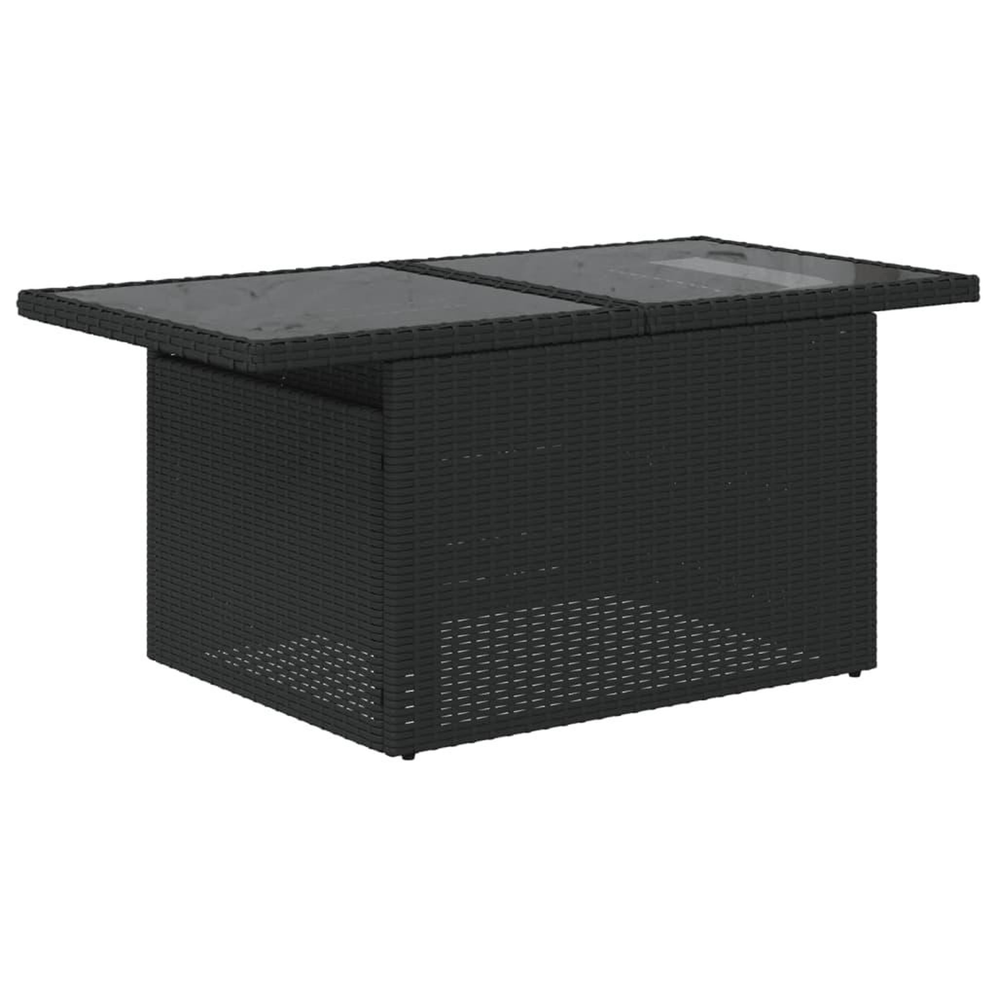 Voir la diapositive 5 : VIDAXL Salon de jardin 9 pcs avec coussins noir resine tressee