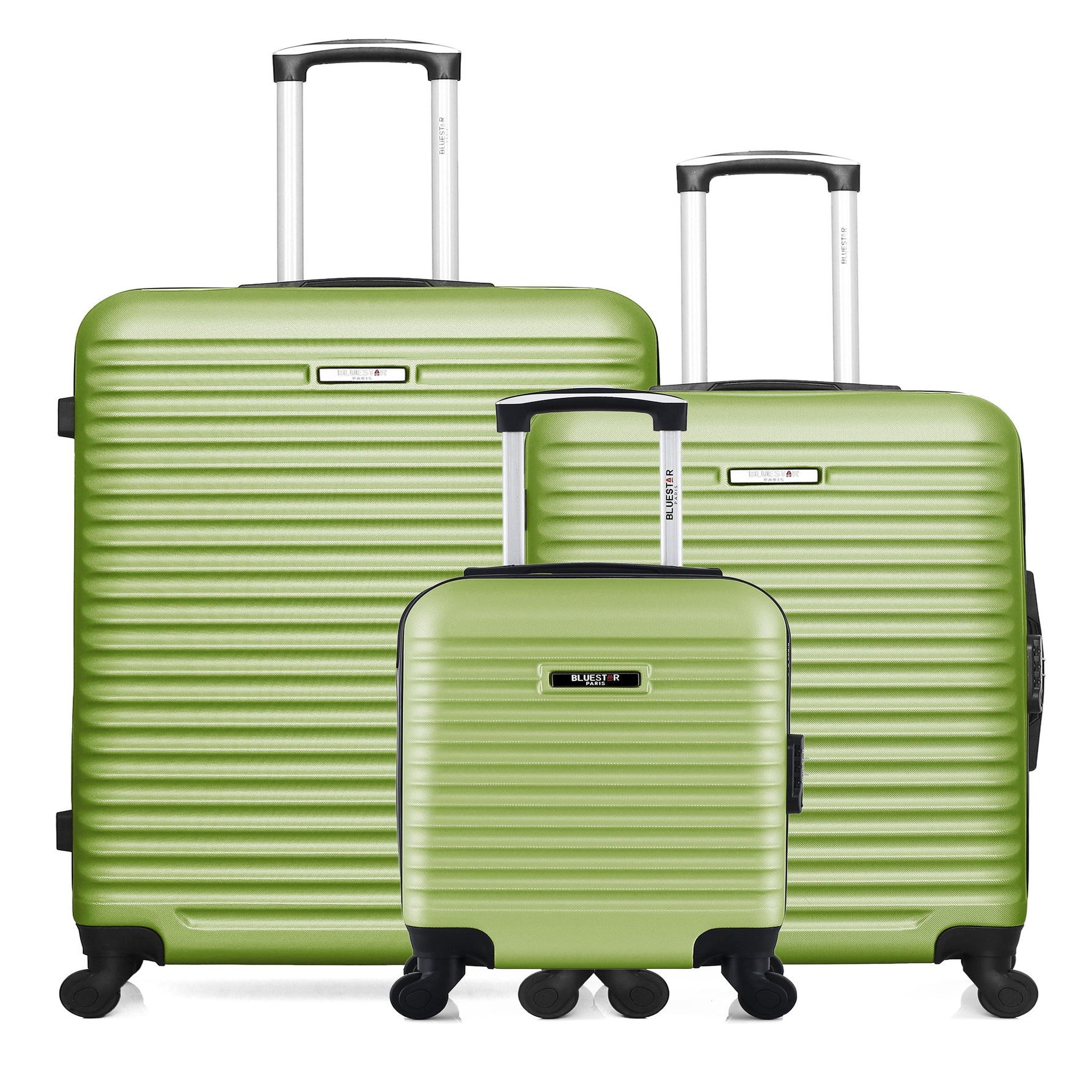 BLUESTAR Lot de 3 - valises grand format, weekend et cabine xxs brazilia