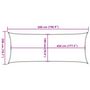Voir la diapositive 6 : VIDAXL Voile d'ombrage 160 g/m^2 Rouge 2x5 m PEHD