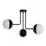 Voir la diapositive 1 : MARKET24 Suspension DKD Home Decor Blanc Noir Métal Verre 220 V 50 W (61 x 58 x 46 cm)
