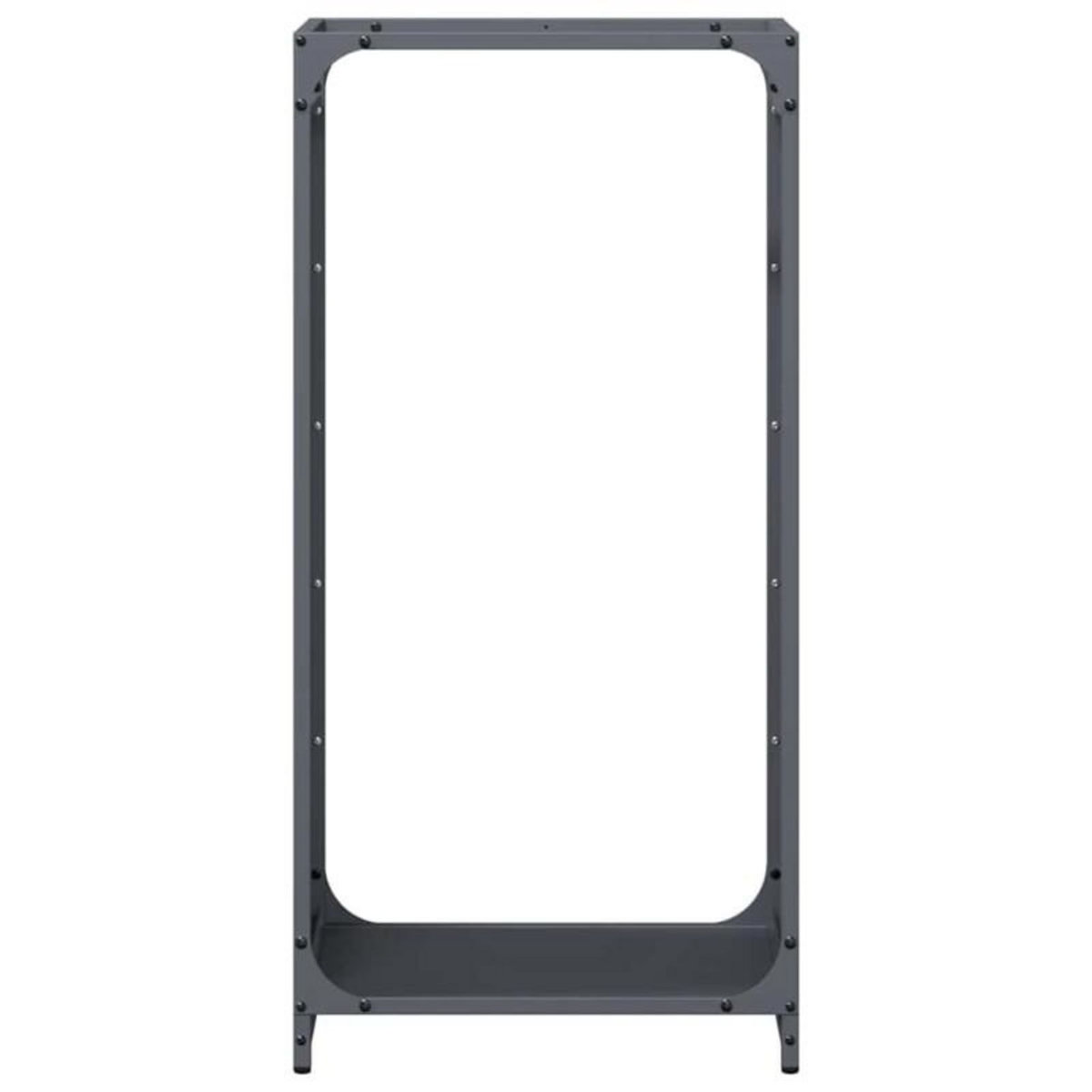 VIDAXL Portant de bois chauffage anthracite 44x28x90 cm