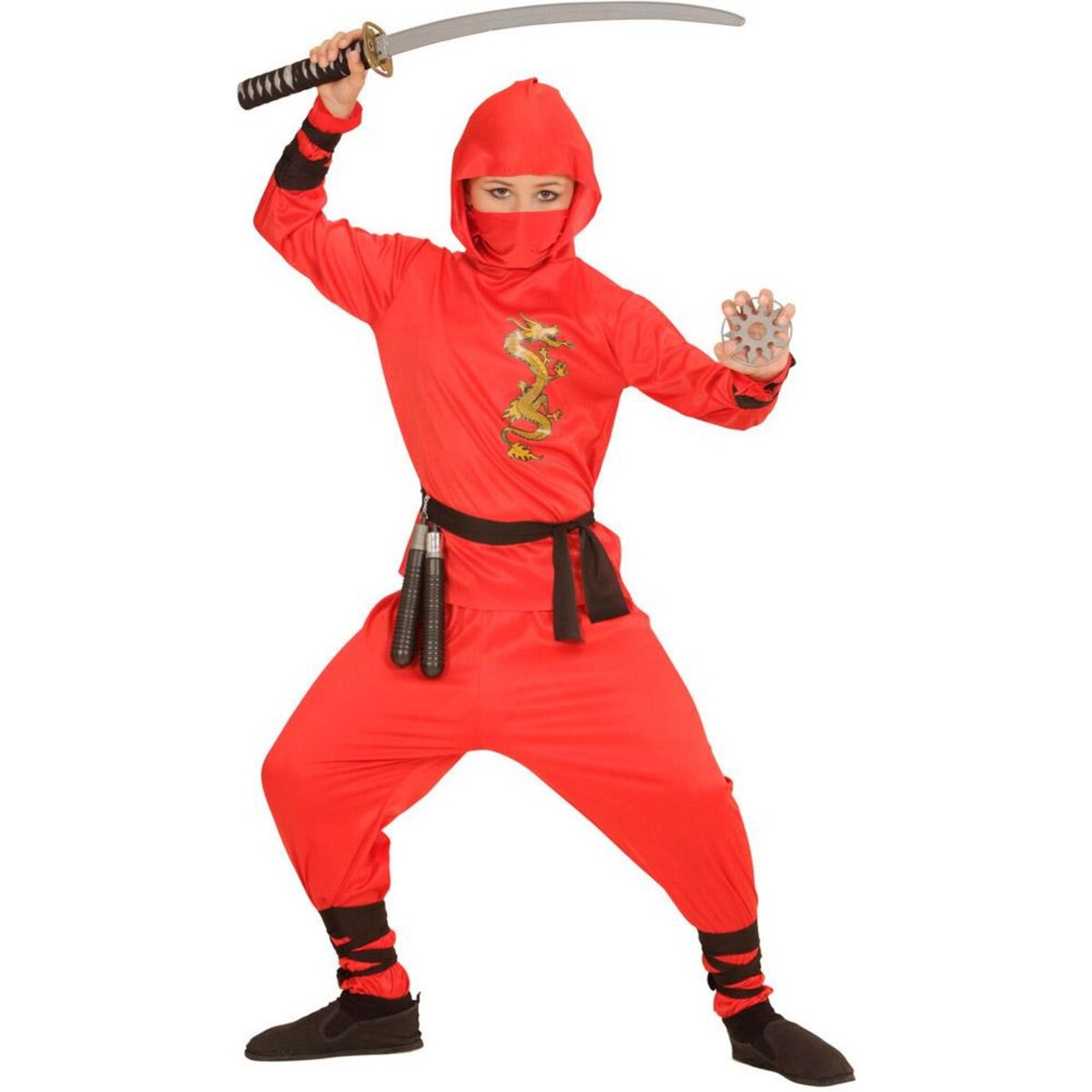 WIDMANN Déguisement du petit Ninja - Enfant - 5/7 ans (110 à 122 cm)