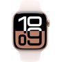 Voir la diapositive 2 : APPLE Montre connectée Serie 10 46mm Alu/Or Rose M/L Cellular