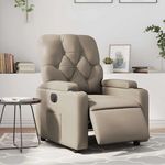VIDAXL Fauteuil inclinable electrique Cappuccino Similicuir