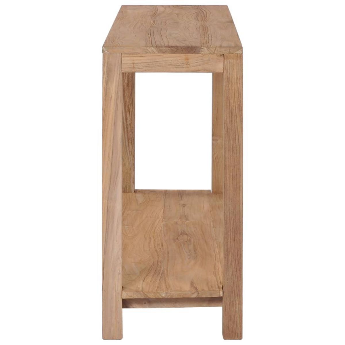 VIDAXL Table console 120 x 35 x 75 cm Bois de teck massif