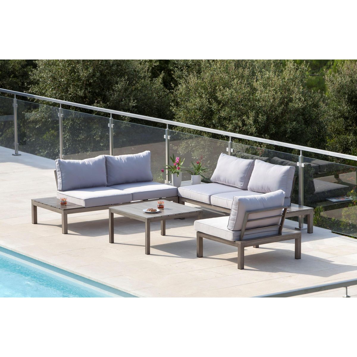 Salon bas de jardin 5 personnes TABIA