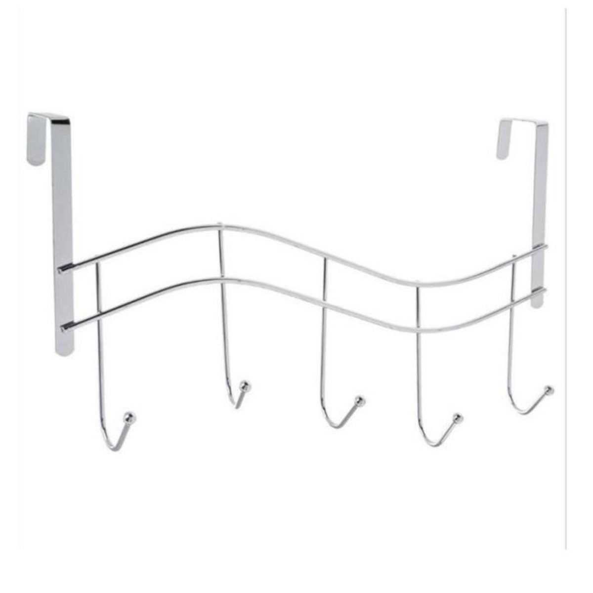 B BASIC & CO Patère 5 Crochets  Vague  38cm Gris