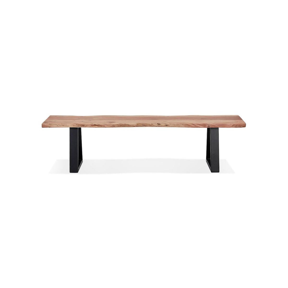 Paris Prix Banc Design  Azimato  178cm Naturel & Noir
