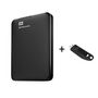 Voir la diapositive 1 : WESTERN DIGITAL Disque dur externe 2 To Noir + Clé USB Sandisk 128 Go - USB 3.0