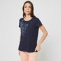 Voir la diapositive 2 : INEXTENSO T-shirt marine femme