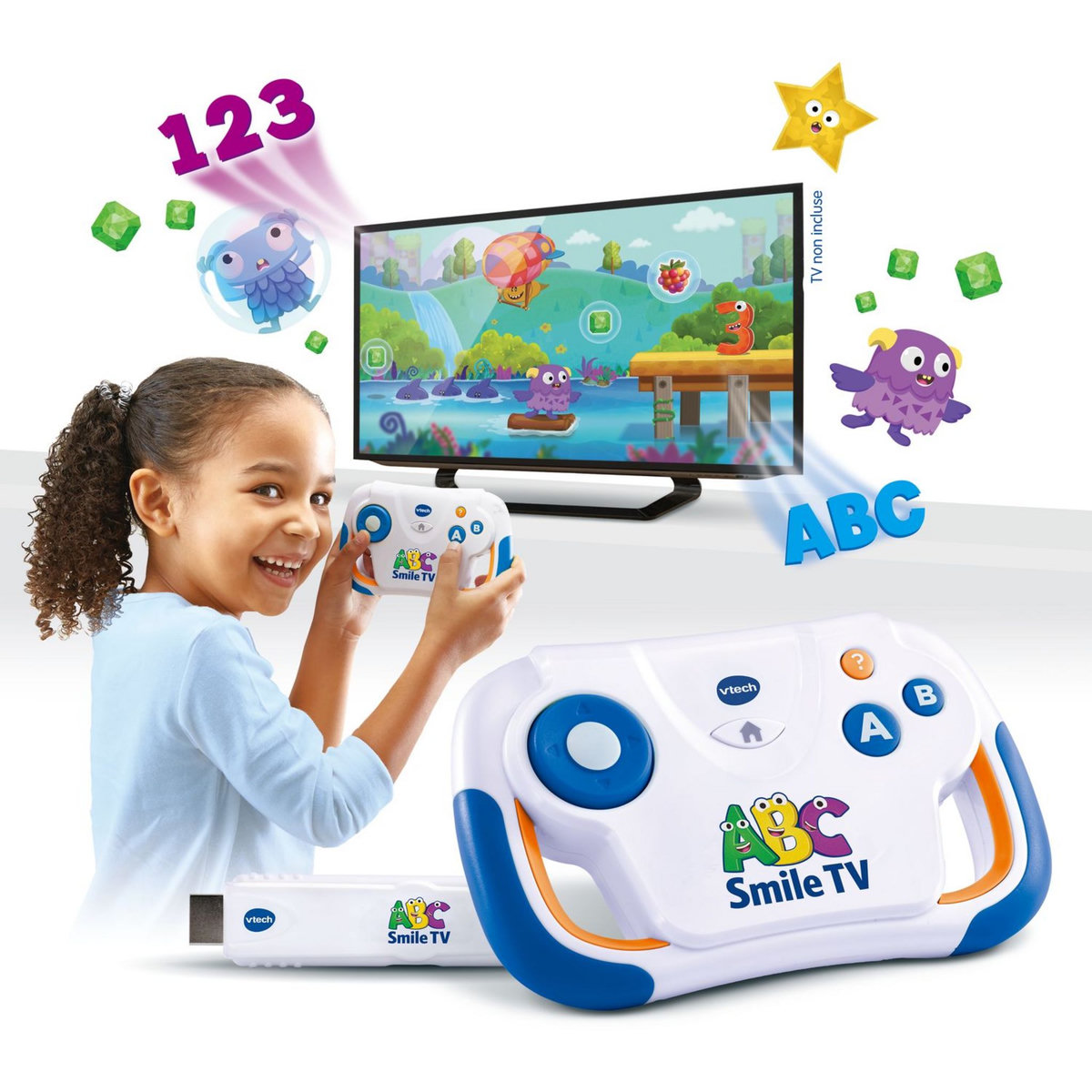 VTECH Ma première console TV éducative ABC smile TV