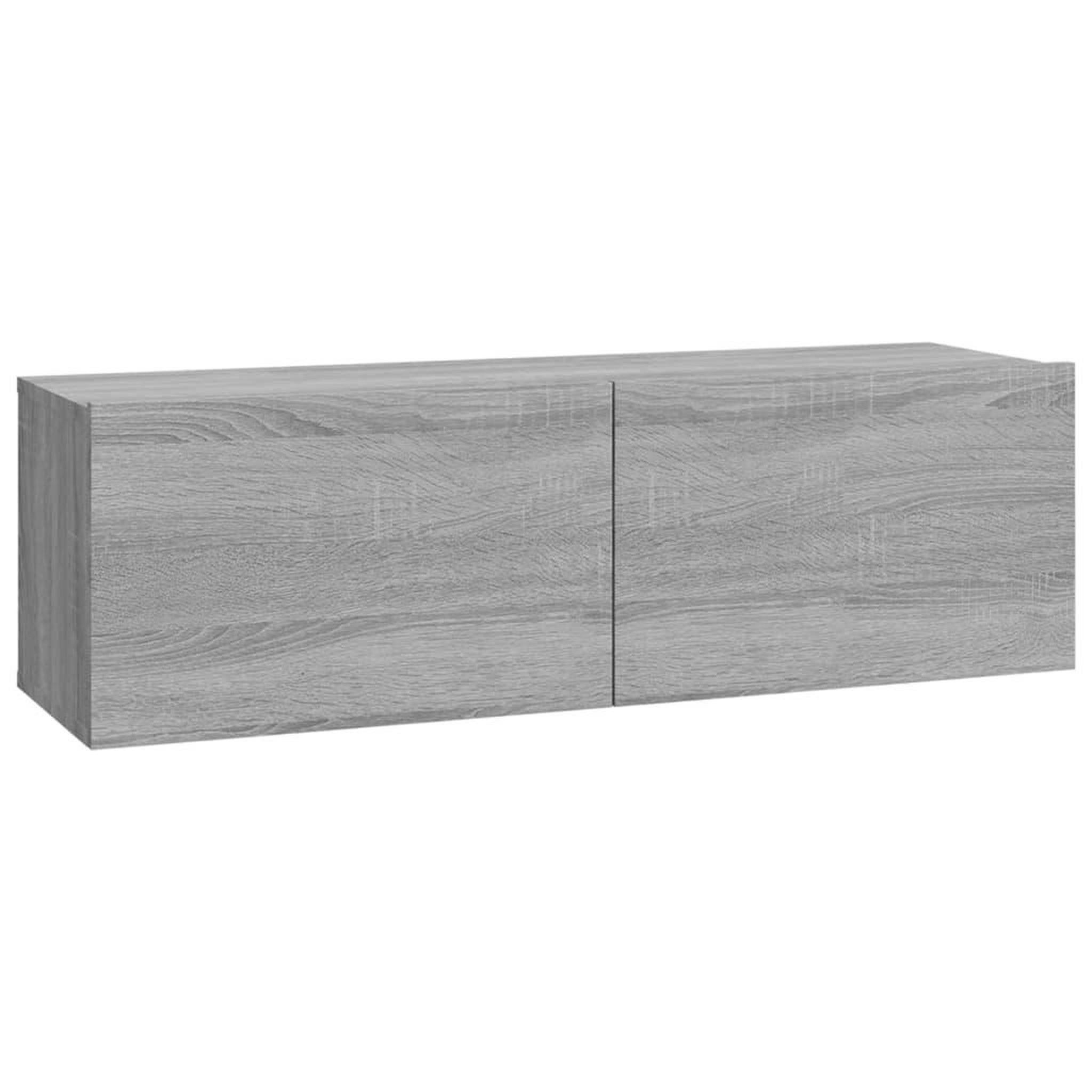 Voir la diapositive 5 : VIDAXL Ensemble de meubles TV 3 pcs Sonoma gris Bois d'ingenierie