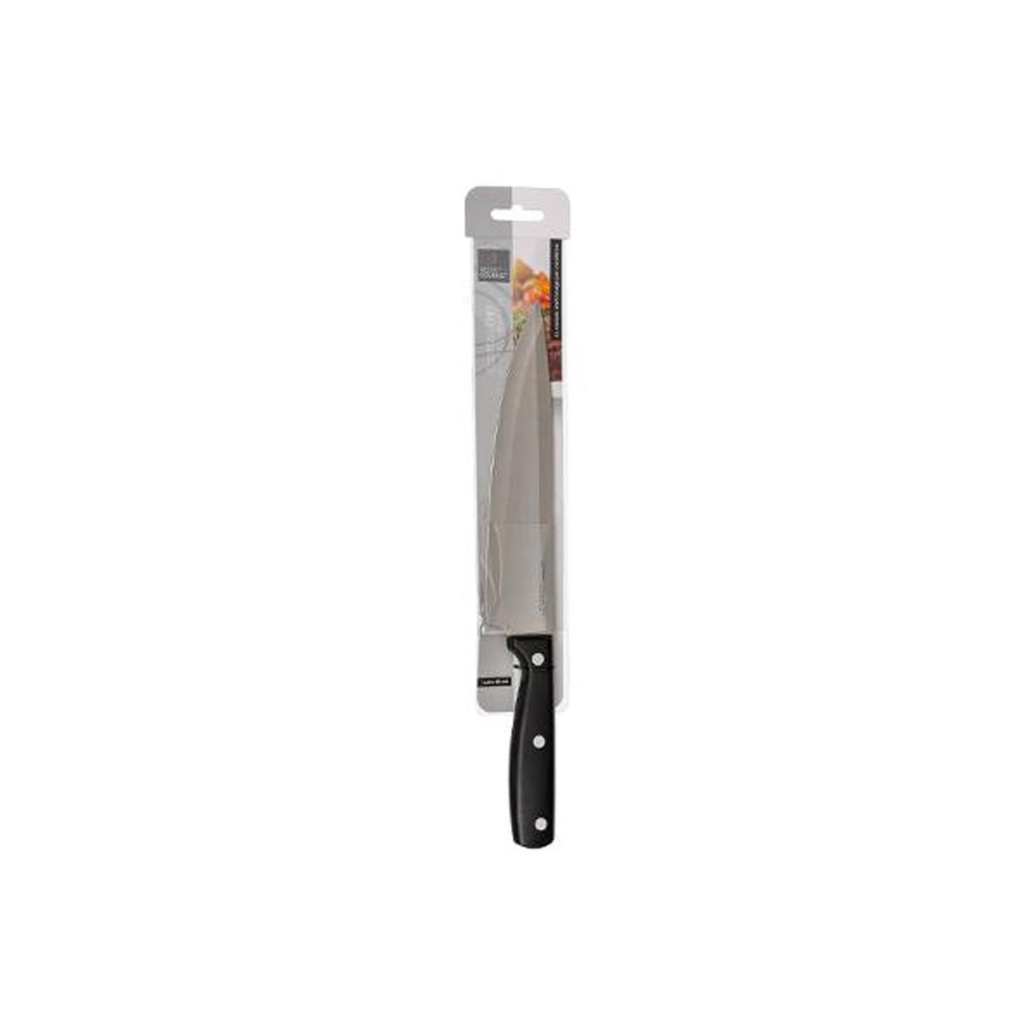 Voir la diapositive 2 : B BASIC & CO Couteau de chef  dice  inox 32cm noir